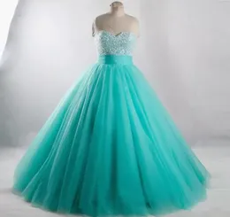 2018 New Quinceanera Dresses Long Sweet 16 Crystal Beading Backless Ball Gown Vestidos De Quince Anos Prom Party Gowns Quinceanera2748635