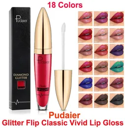 Pudaier Lip Gloss Glitter Lipstick Lipstick Lipid 18 Colours Classic Vivid Lip Gloss Pearlite Makeup Velvet Matte Lipsticks Waterproof Diam3219425