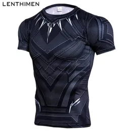 남자 Tshirt Gym Rashguard Fitness Black Spider Clothing Bodybuilding Tights 스포츠웨어 압축 스포츠 셔츠 Man 2206144833726