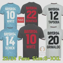 23 24 Bayer04 Leverkusen Futbol Formaları Wirtz Boniface Hincapie Hofmann Tapsoba Schick Palacios Frimpong Grimaldo 2023 2024 Evde 3. Erkek Futbol Gömlekleri