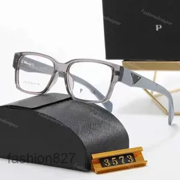 Reading glasses designer polarized sunglasses men Anti-blue light transparent lens triangle badge frame colorblock daily glasses unisex rectangular goggles AZ56