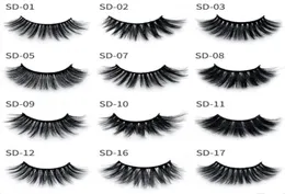 3D Eyelash 17 Styles Selling 1PairLot Siberian Strip False Eye Lashes Extension Beauty Tools7371328