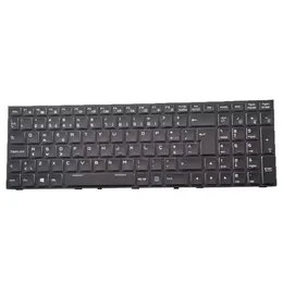 Ноутбук красочная клавиатура с подсветкой для Clevo P650RS P651RS MP-13H86P0J430C 6-80-P65S0-150-1 Португалия PO Black Frame и Backlit