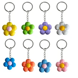 Schmuck Blumener Schlüssel Keychain Schlüsselanhänger Accessoires für Taschen Keyrings Kids Kids Party bevorzugt den Schlüsselring Geeigneter Schulbag Klassenzimmer Schultag BI OTK0U