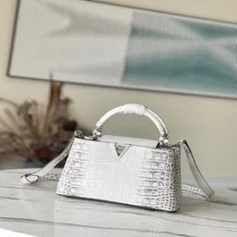 Hot Sell New Woman Shopping Bag Designer бренд подлинный кожаный крокодиловый зерновый леди повседневная сумка 303Q