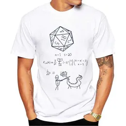 Herr t-shirts thub hipster bokstäver tryckt män t-shirt kort slve mode Vetenskapen av 20-sidiga tärningar tshirts strt t shirts cool t y240509