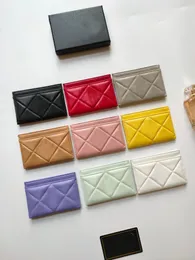 Lyx c varumärke mode quiltad kvinna plånbok korthållare klassiska mönster kaviar lambskin grossist små mini mynt plånbok designer purses color pebble läder