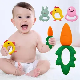 Posate Set di posate per neonati per bambini Gum cartoon gum fai -da -te glezza silicone glacciato giocattolo