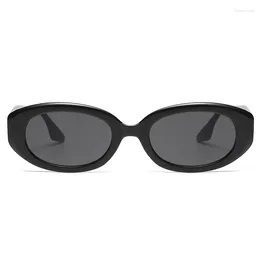 Sunglasses Fashion Oval Frame Sun Glasses Retro Small Eyeglasses Y2K Street Po Female UV400