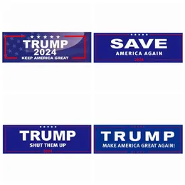 Trump Car Stickers 7.6*22.8 cm Naklejka na zderzak US PLAGS KAŻDEK MAK Make America Great Car Pojazd Paster