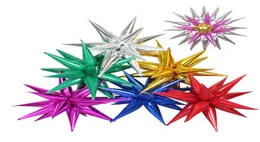 Explosion Star Luftballons Geburtstagsfeier Eröffnungszeremonie Hochzeit Dekoration Wasser Drop Cone Foil Ballons Party Lieferungen QW92032467332