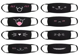 100st Ny 2020 Fashion Cotton Dustproakt Mouth Face Mask Anime Cartoon Lucky Expression Women Män möter Munmasker Par Mask4260484