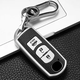 Car Key Leather Style Car Key Case Cover For Mazda 2 3 6 Atenza Axela Demio CX-5 CX5 CX-3 CX7 CX-9 2015 2016 2017 2018 2019 Accessories T240509