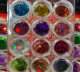 Glitter per unghie 12 colori/set sirena acrilica arte 3d paillettes set per consigli falsi decorazioni bellezza manicure5839064