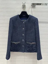 2024 New Spring Autumn Milan Runway Jackets O Neck Long Sleeve 브랜드 같은 스타일 코트 여성 디자이너 겉옷 0509-1