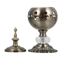 Candle Holders Incense Burner Holder Vintage Censer Cone Aroma Charcoal Decor Stick Ash Iron Decorative FrankincenseCandle Holders8135009