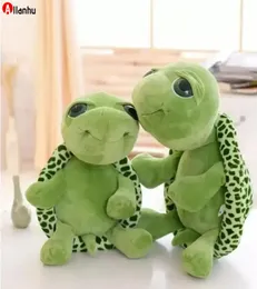 Bütün 20 cm doldurulmuş hayvanlar süper yeşil büyük gözler kaplumbağa kaplumbağası hayvan çocuklar bebek doğum günü Noel oyuncak hediye wy329316966