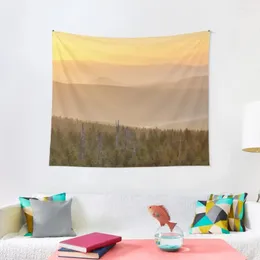 Taquestres Mountain Sunrise Tapestry Room Decor fofo japonês