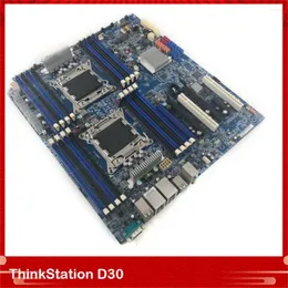 Moderbrädor har sitt ursprung i Workstation Motherboard för ThinkStation D30 Two Way X79 03T6501 03T8422 Rev1.1 Fullt testad bra kvalitet