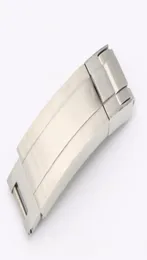 Carlywet 9mm x 9mm Watch Band Cuckle Glide Flip Lock Class Clasp Spolvera Spazzolati 316L inossidabile in metallo in metallo solido Acciaio inossidabile11450328
