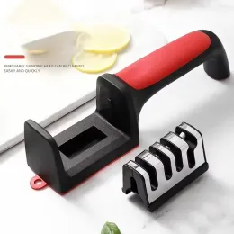 NEW 3-Segment Type Knife Sharpener Household Quick Sharpener Whetstone Stick Sharpening Manual Kitchen Knife Gadgetfor Household Whetstone Stick