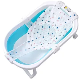 Новорожденный регулируемая ванна подушка сиденье подушка кросс-образная анти-скольжение детская ванная комната коврик для детей ванна для душевой кровать сиденье кровать