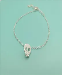 10pcs Animal simples Pequeno crânio Face Cabeça Bracelets Tiny Sugar Skull Bracelet Bracelete de esqueleto fofo para jóias femininas5544241