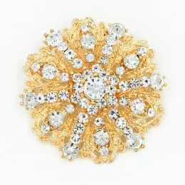 Vintage mode heta säljer fantastisk diamante blommor brosch bröllop bruddräkt stift stift broaches eleganta presentstift toppkvalitet heta ll
