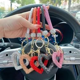 Kliny Lanyards Rhinestone Heart Blakin - Modna wydrążona glina - bezpieczne załącznik - Idealny prezent dla niej - Różne kolory J240509