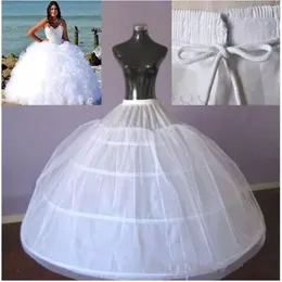 2018 New Style Hoop Bonning Puffy Petticoat Two Layers 3 Hoops Full Length Bridal Underskirt Crinoline for Quinceanera Dresses Ball Gow 251y