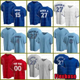 Toronto Baseball Jersey 27 Vladimir Guerrero Jr Bo Bichette George Springer Yusei Kikuchi Cavan Biggio Randal Grichuk Nate Pearson Hyu 291N