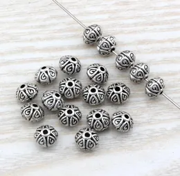 200pcs antyked srebrny stop zinku okrągłe płaskie koraliki dystansowe 7 mm do tworzenia biżuterii wyniki bransoletki D42614854