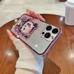 Projete as caixas de telefone celular do triângulo de luxo para iPhone 15 14 14Plus 14Pro13 13Pro 12 Pro Max 11 Clear Glitter Rhine Stone Case Bling Shin Ey Cover iPhone14