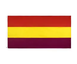 Em estoque 3x5ft 90x150cm pendurado Segunda bandeira da República Espanhola da Espanha Flag e Banner para Celebração Decoration8020425