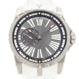 Designer Luxusuhren für Herren mechanische automatische Roge Dubui Excalibur 45 graue Titanium Männer Uhr