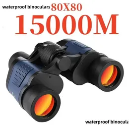 Telescópio Binoculares Binocars CAM 80x80 Long Range 15000m HD High Power Tourism Powerf Hunting 231206 Drop Delivery Sports Outdoor Dhrxn