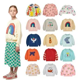 Pullover Kids Sweatshirt 2024 Spring New BC Series Boys and Girls Printed Long Sleeved T-Shirt 1-14 سنة من القطن Topl2405