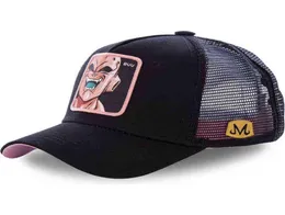 Новый бренд Majin Buu 12 Styles Snapback Cotton Baseball Cap Men Women Hip Hop Dad Mesh Hat Trucker Hat Drop A2203043992011