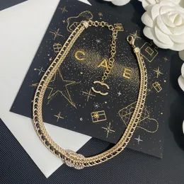 Luxury 18k Gold Plated Necklace Brand Designer Fashionable Charming Womens Luxury Necklace Boutique Diamond High Quality Long Chain Necklace Box
