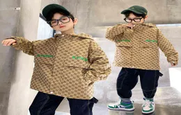 Children039S Clothes Boys039 Coat Children039S 2022 Spring och Autumn New Middle and Large Children039S Jacquard Windb8266597