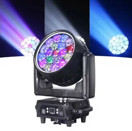 IP65 Waterproof LED Moving Head Wash Beam Light RGBW 19*40W with led ring Dj Wash stage lighting for Stage Live Performance Concert Dance Parties Club.