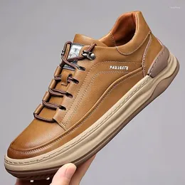 Casual Shoes Męskie koronkowe trampki zapatos para hombres męskie oryginalne skórzane chaussures hommes sapatos casuais