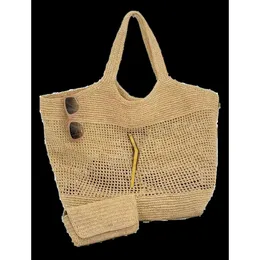 ICARE Maxi tote designer Women borsebag raffias paglia antimalata a mano spiaggia di alta qualità spiaggia di grande capacità borse per le spalle borse per spalle borse