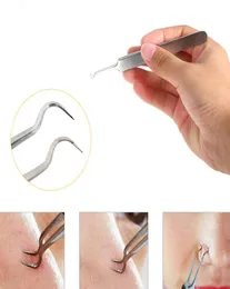 Stainless Steel Facia Acne Needle Blackhead Removal Needle Tweezers Face Care Beauty Repair Tools Clip Acne Remover Cleansing Tool6239608