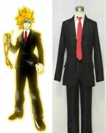 Fairy Tail Leo Loki Black Suit Uniform Cosplay Costume Dress3265487