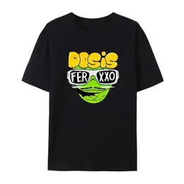 Мужские футболки Feid Ferxxo хлопковая печатная футболка мужчина женщин тур по рэпперу хипстера летняя короткая Slve Hip Hop Popular Casual Camisetas Y240509