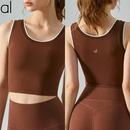 AL-229 New Summer Designer Yoga Vest Top with Chest Pad Fitness Bra Sports Shirts Running Vest Sports Underwear