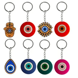 سلاسل المفاتيح Lanyards Devils Eye Keychain for Childrens Party Favors Cute Sile Key Chain ADT Gift Keyring Women Schoolbag Women Men Pe Ot7bs