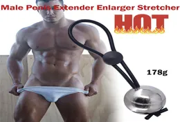 Male Penis Extender Enlarger Stretcher Strap Ball Stretcher Ball Weight Ring Erection Impotence Delay Aid Adult Toys Sex Shop 7 SH7280753