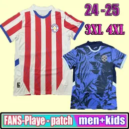 2024 PARAguay Soccer Jersey 2024 2025 Copa America Camisa Away Shirt Dimensioni S-4xl